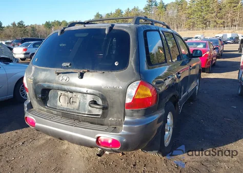 2002 Hyundai Santa Fe Gls/Lx из США, поврежденный, VIN KM8SC73D32U158119